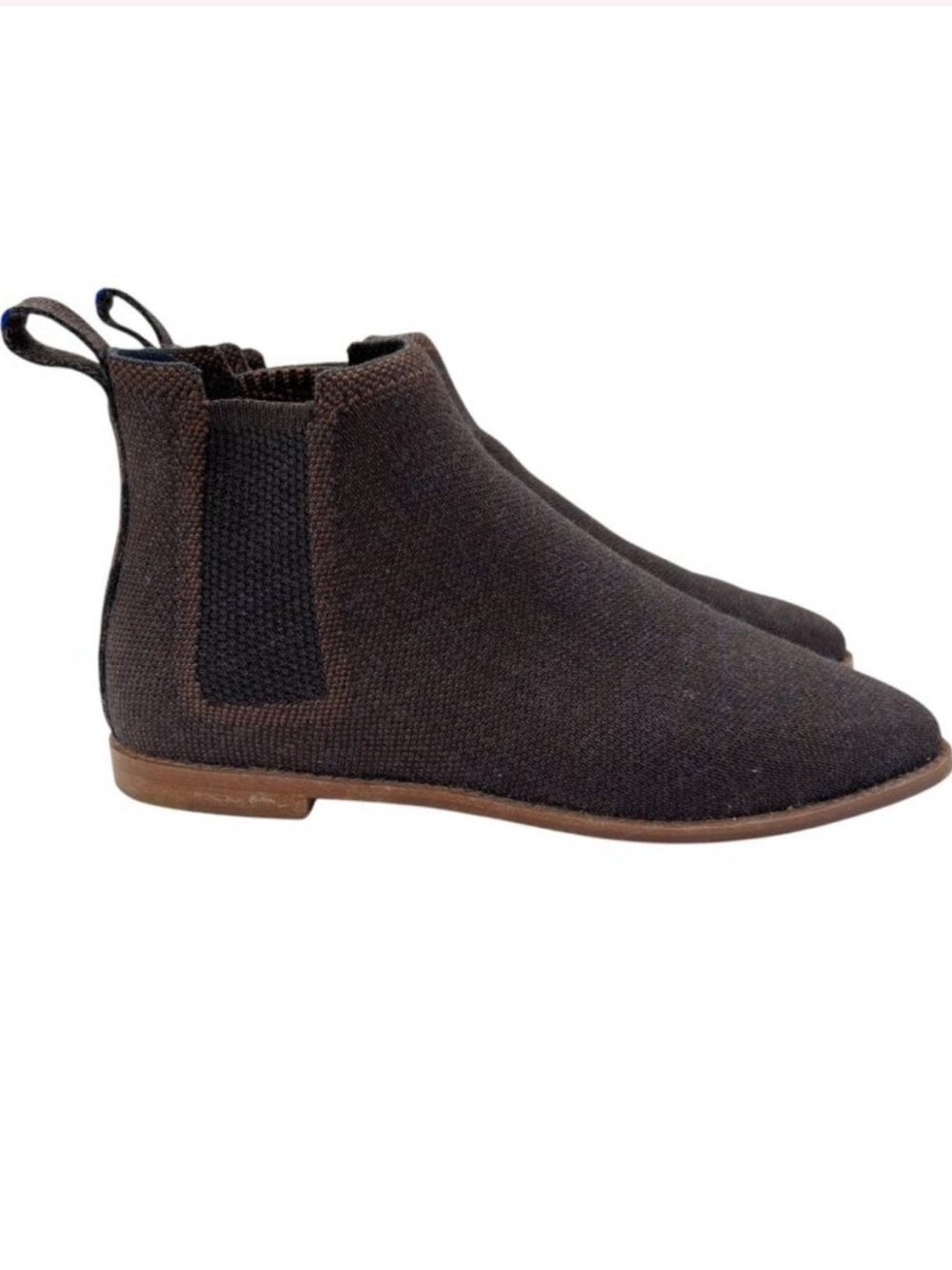Rothy's Brown Chelsea Booties with Elastic Side Panels